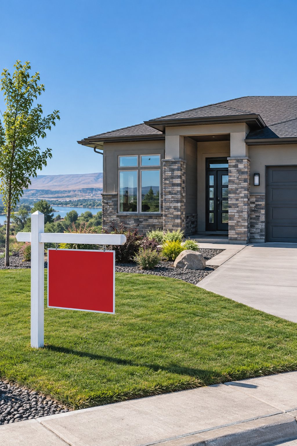A Tri-Cities, Washington home exterior, illustrative
